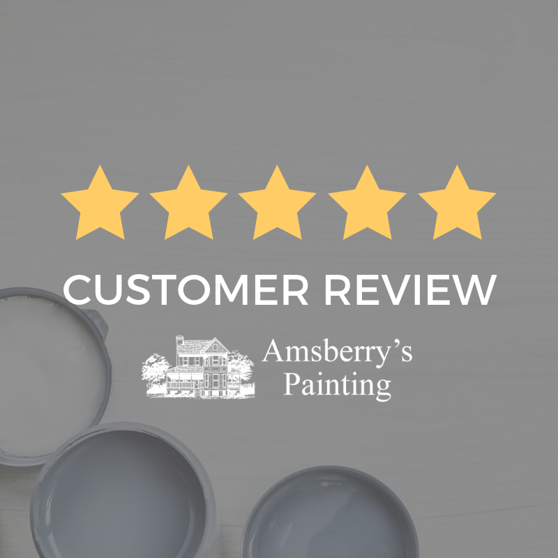 amsberryspaint's tweet photo. Thank you for the 5-star #googlereview, Ruth &amp; Peter Wolff! 🙌

"Extremely thoughtful and painstaking with every detail and great oversight of painters!" https://t.co/tmqUQh2azb