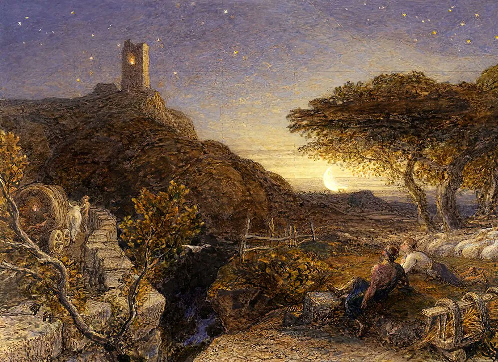 Tonight's goodnight image is ‘The Lonely Tower’, Samuel Palmer, watercolour, gouache and gum arabic, 1868.
Sleep tight.
rathergoodart.co.uk/product/the-sa…
#SamuelPalmer