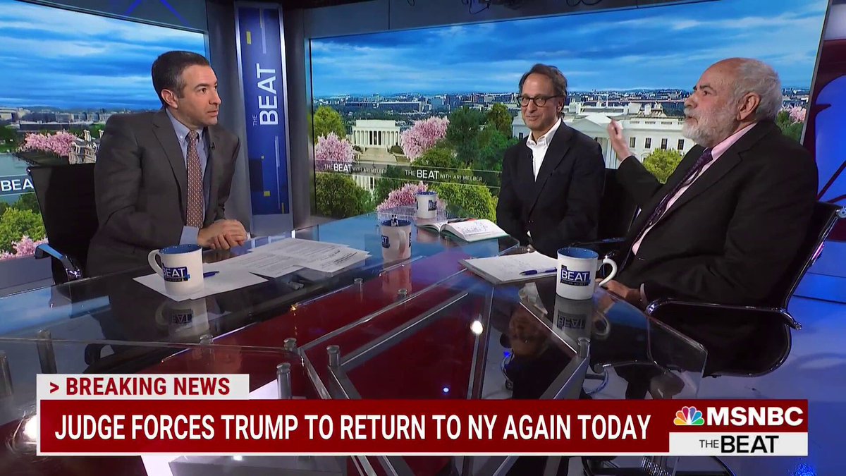 TheBeatWithAri's tweet photo. Defendant Trump under oath today in another fraud case. @AWeissmann_ and Danny Greenberg join. https://t.co/i3bRmfu2DX