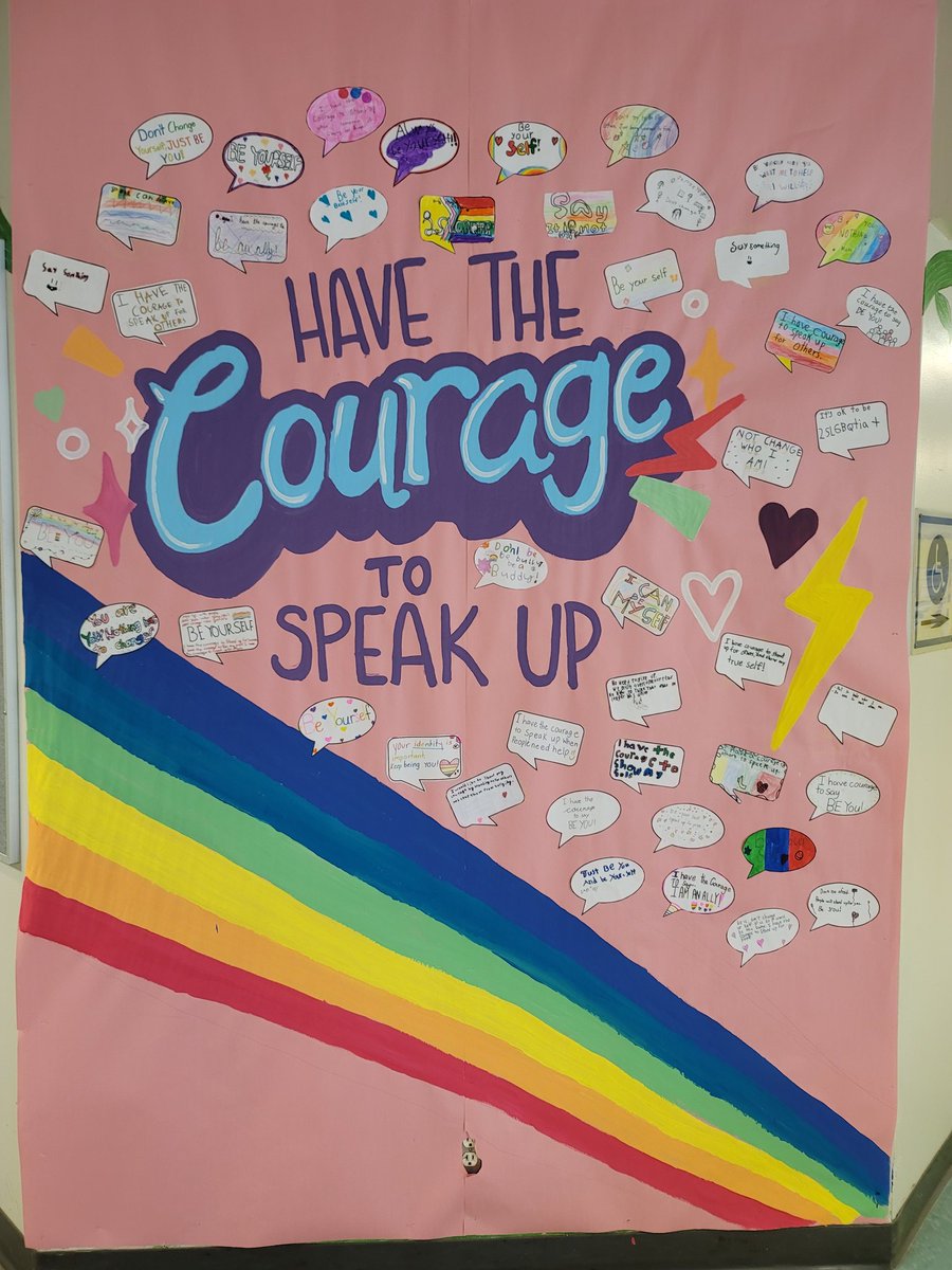 BleeTeach's tweet photo. For #DayOfPink we are practicing courage... to be an ally, and to be our true selves. @maywoodSD41 @burnabyschools https://t.co/oQEoOe87wU