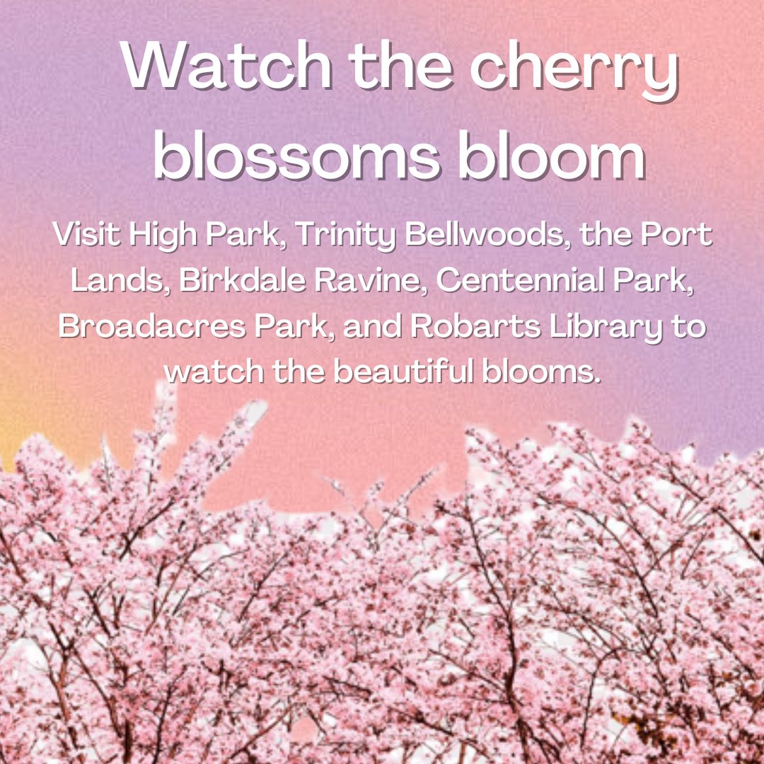 newwavezine's tweet photo. With the weather getting warmer, add these activities to your bucket list!
#NewWaveMagazine #Summer #Toronto #CherryBlossom #Picnic https://t.co/S6aSHtbtmK