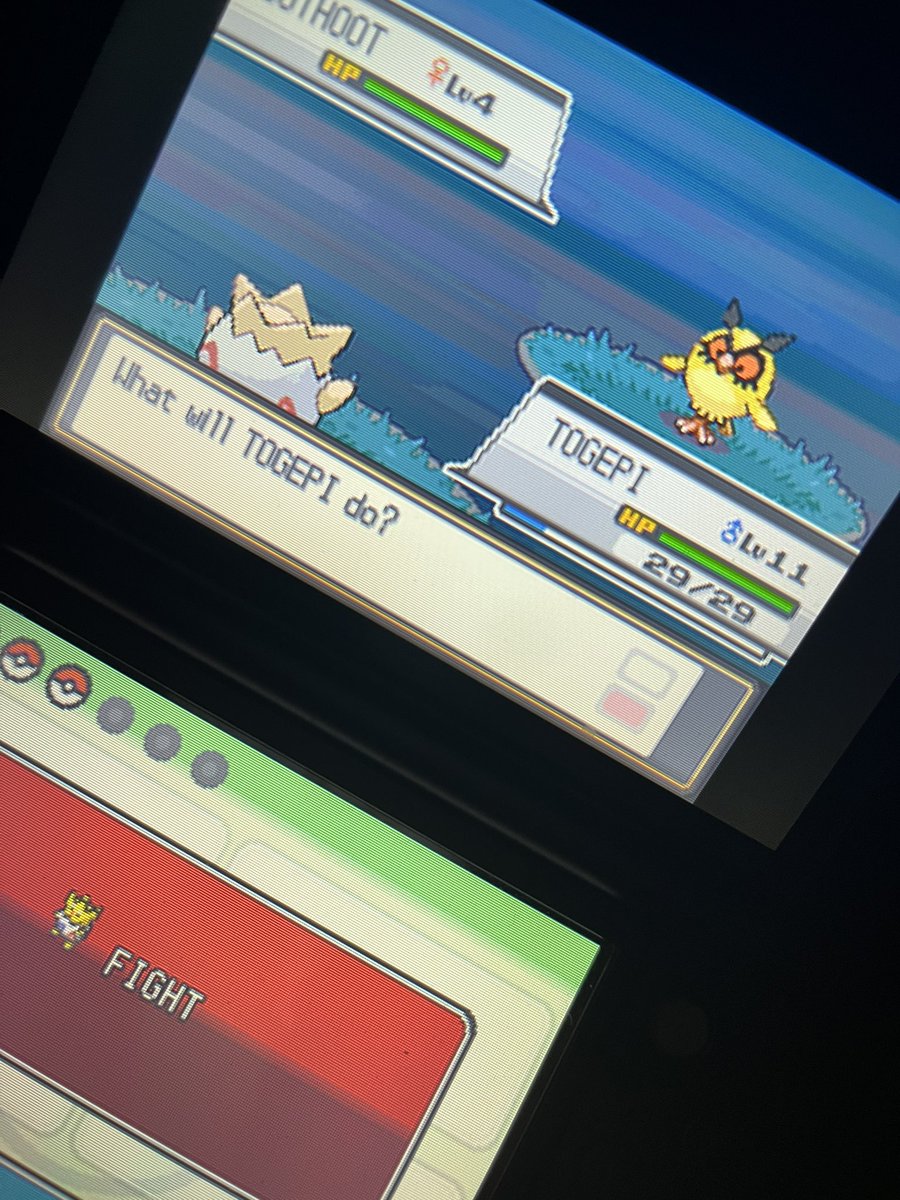 Replaying Soulsiver and ran into a random shiny Hoothoot