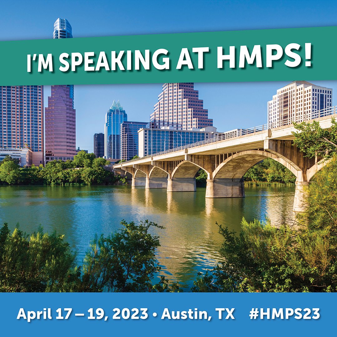 I am so excited to be speaking with Kalee Hildreth from UChicago Medicine next week in Austin at #HMPS23!

Join us Wed 4/19 to learn how you can leverage #AI in your #hcmktg to develop innovative user experiences, improve consumer engagement, and build long-term loyalty.