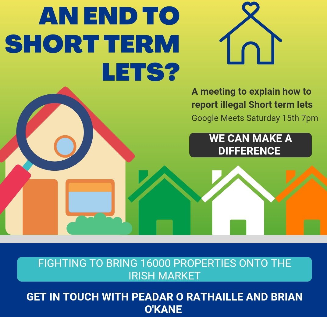 We have launched RUDE
Returning Unauthorised Developments Eireann. 

If you'd like to help bring property back to the market, come join us this Saturday online for our workshop! 

Pass it on, and see you there