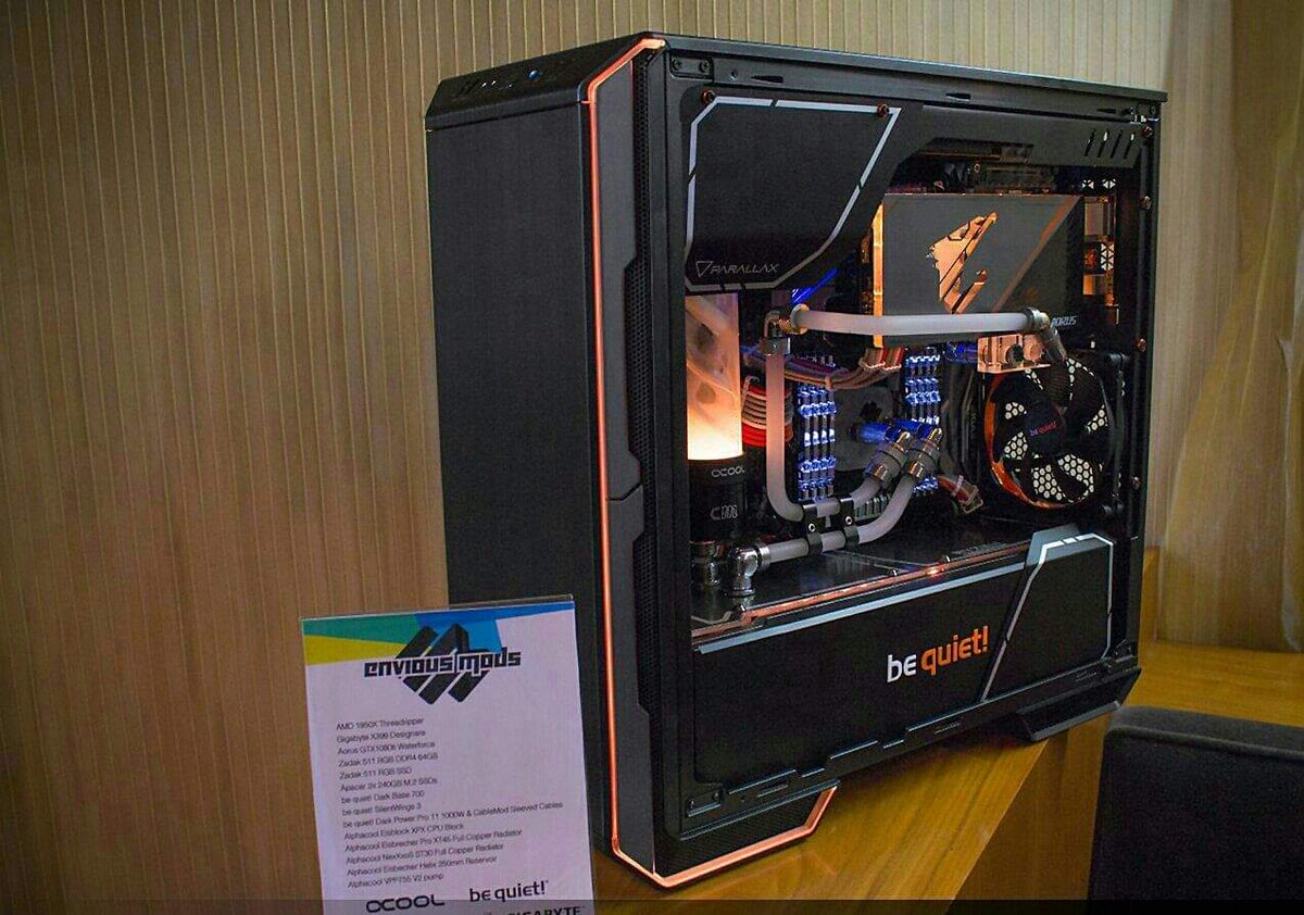 EnviousMods's tweet image. The oh so epic Threads setup is getting a new case and mods before it goes up for sale!

#enviousmods #threadripper #bequiet #alphacool #modmymods #apacer #zadak
