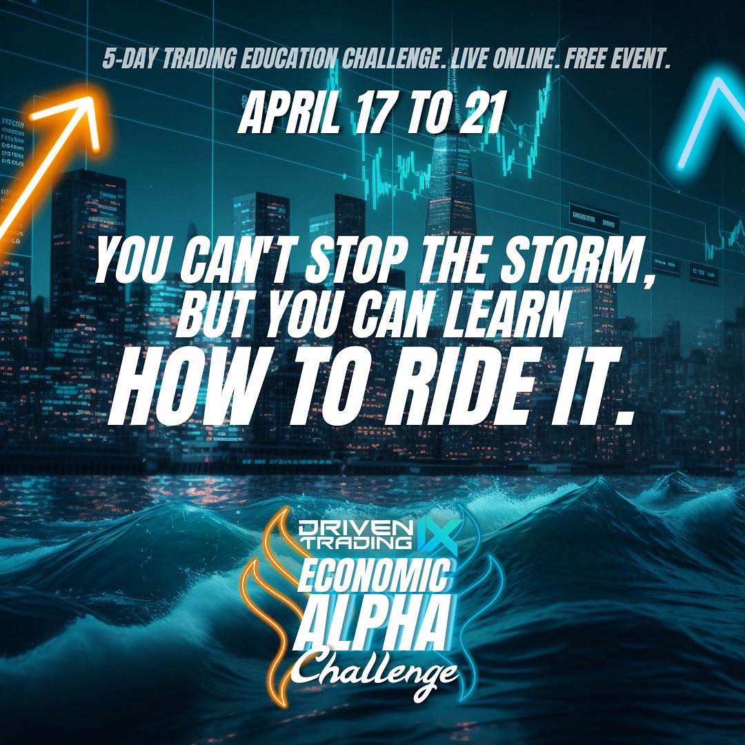 drivenuniverse's tweet image. One skill can change everything. Register for a free 5-day online event that will teach you how to position yourself in a world where finances define everything. 🔥 economicalphachallenge.com