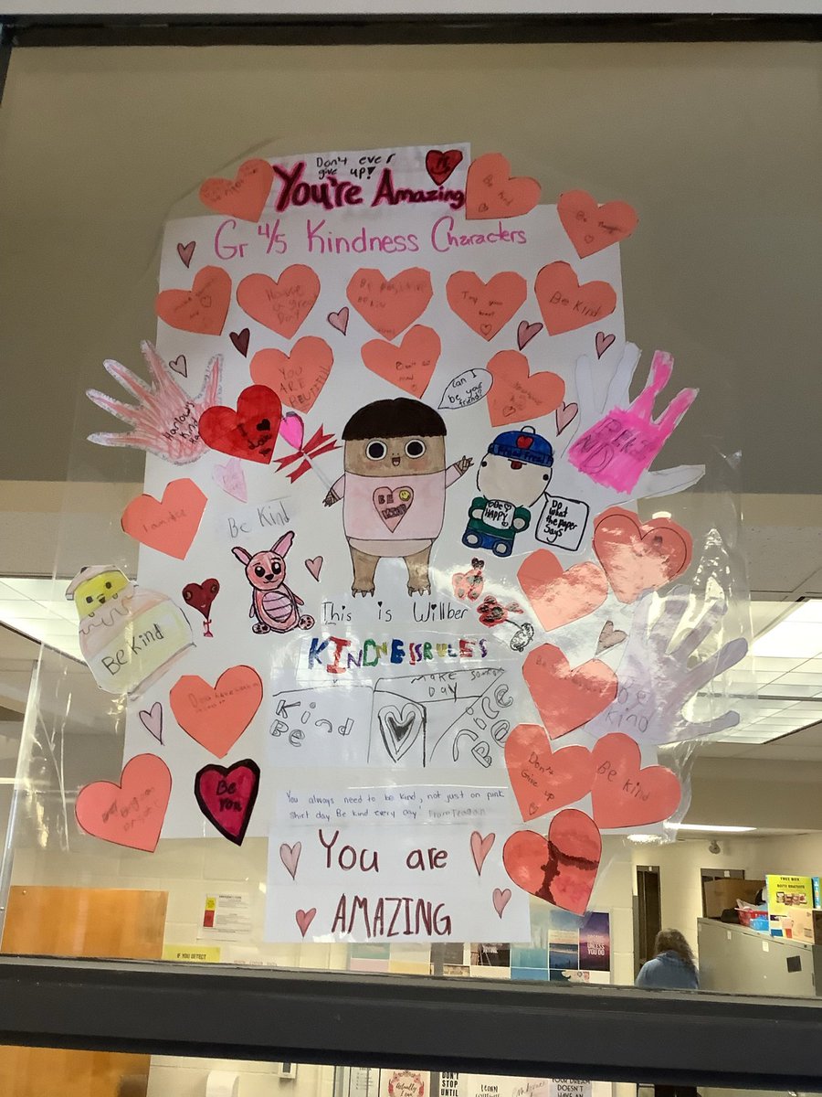 cvitkoc's tweet photo. Collaborative class posters as students take ownership to be kind and look for kindness @WinchesterPS #SpreadKindness https://t.co/8VQIlPTomj