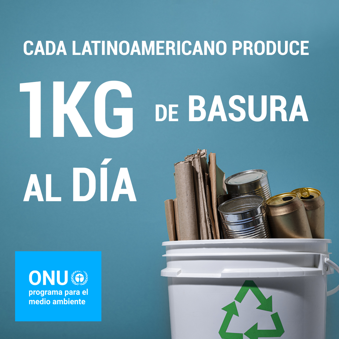 grupovvalner's tweet image. Cada latinoamericano produce un kilo de basura al día, la producción de basura aumentará un 25% en América Latina y el Caribe para el 2050, lo que significa tirar dinero y recursos naturales a la basura si no se reintegra esa materia a otro proceso productivo.

#ONU #ODS #VVALNER