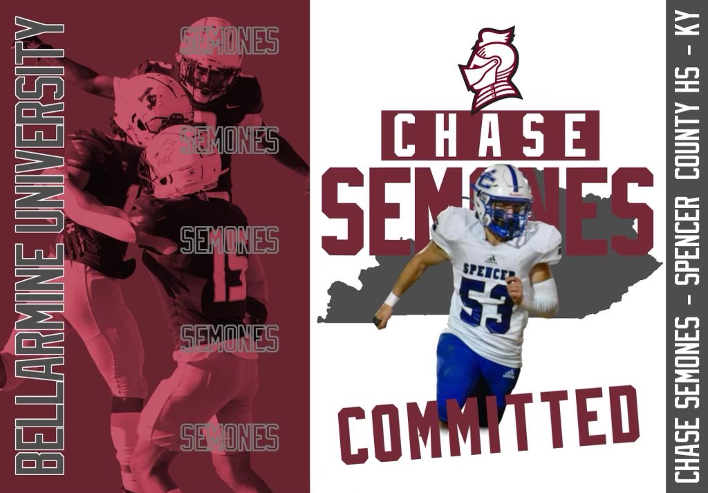 I’m proud to say that I will be committing to Bellarmine university to continue my football career. I wanna shoutout all my teammates and family that have pushed me to be the player I am today <a href="/Coach_Perry1/">Kyle Perry</a> <a href="/CoachWheatley1/">Michael Wheatley</a> <a href="/CoachDauenhauer/">Aaron Dauenhauer</a>