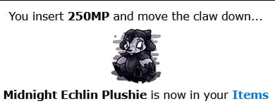 SpirouTheGamer's tweet image. 250MP for a Midnight Echlin Plushie

#250MP #Midnight #Echlin #Plushie #Machine #PayToPlay #Games #VirtualPets #Marapets