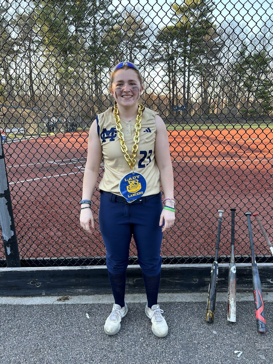Molly’s grand slam earned her Lancer of the Game for the second time