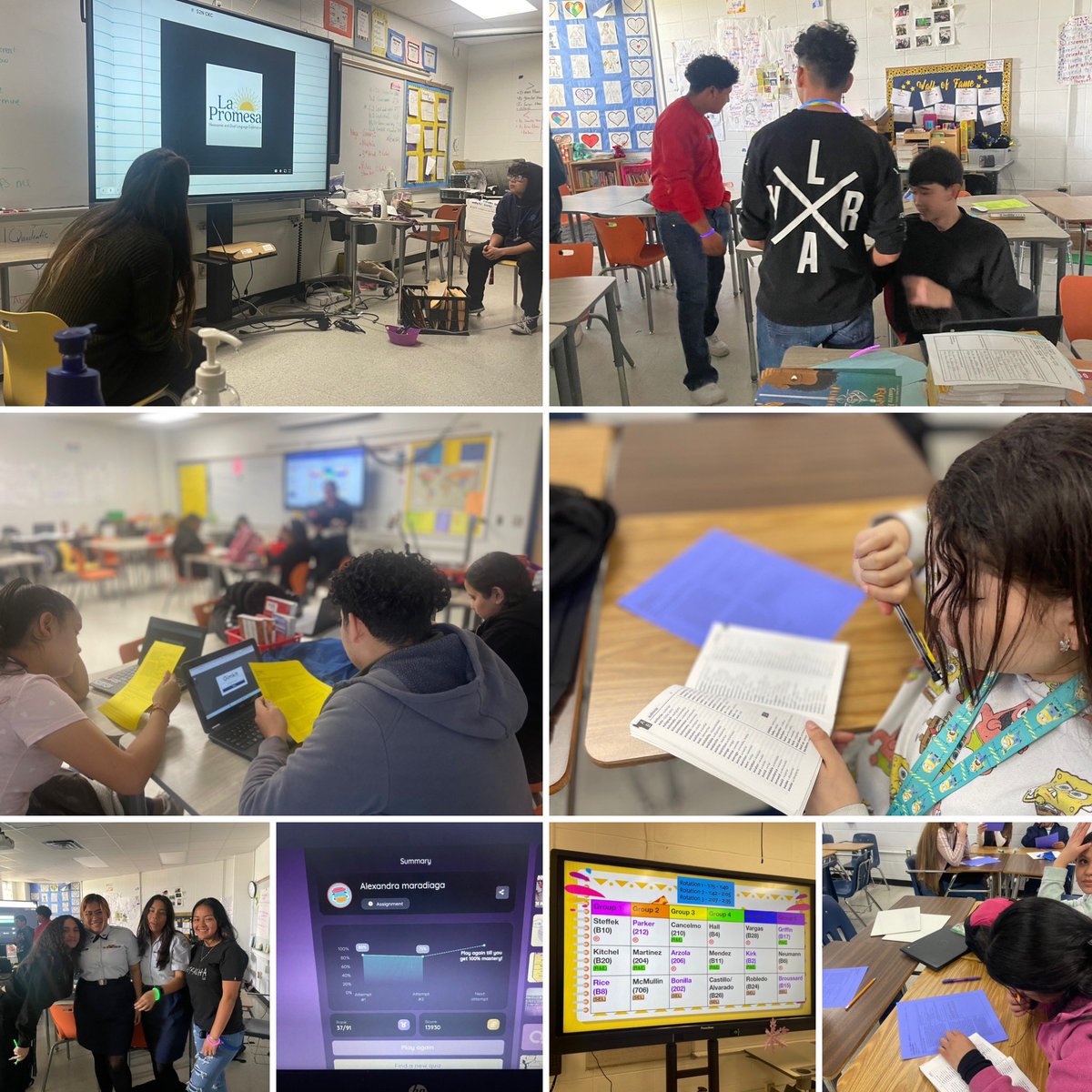 LaPromesa_AISD's tweet photo. Today @LaPromesa_AISD helped our students prepare for EOC English with a “Blitz of Literacy”. https://t.co/VKQxt1J7Qp