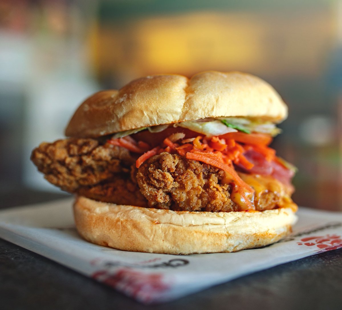 This... is how to start the weekend. Our crispy Thai Chicken Burger! 

#thaichicken #burger #thaichickenburger #chickenburger #crispychicken #madeinhouse #itsworththewait #chefinspired
