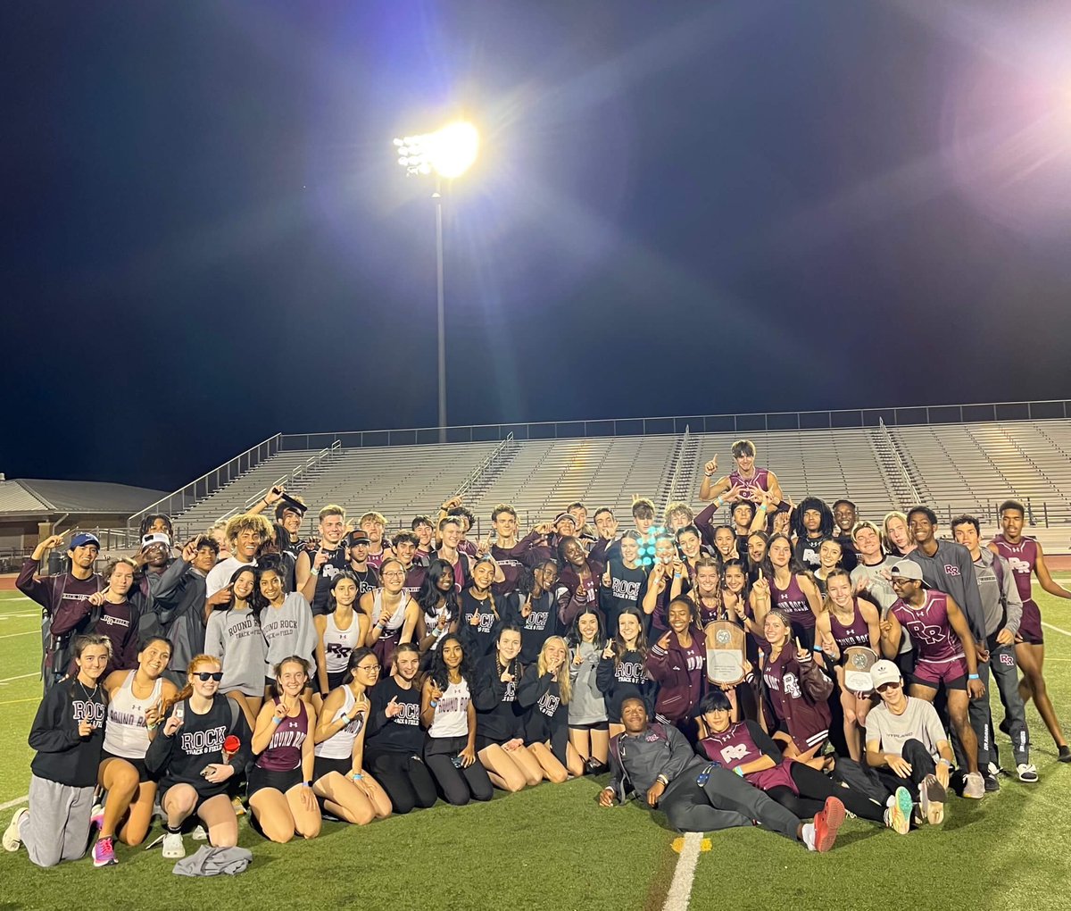 Jenny Strong (@jennystrong92) on Twitter photo Congrats to the RRHS Varsity Girls and JV Boys Track Teams for winning the District 25 6A track meet! District Champs!! Go Rock!! <a href="/RoundRockISD/">Round Rock ISD</a> Congrats to the RRHS Varsity Girls and JV Boys Track Teams for winning the District 25 6A track meet! District Champs!! Go Rock!! <a href="/RoundRockISD/">Round Rock ISD</a>