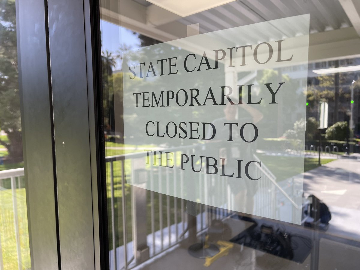 Ashley Zavala on Twitter "NEW The CA state Capitol is now temporarily