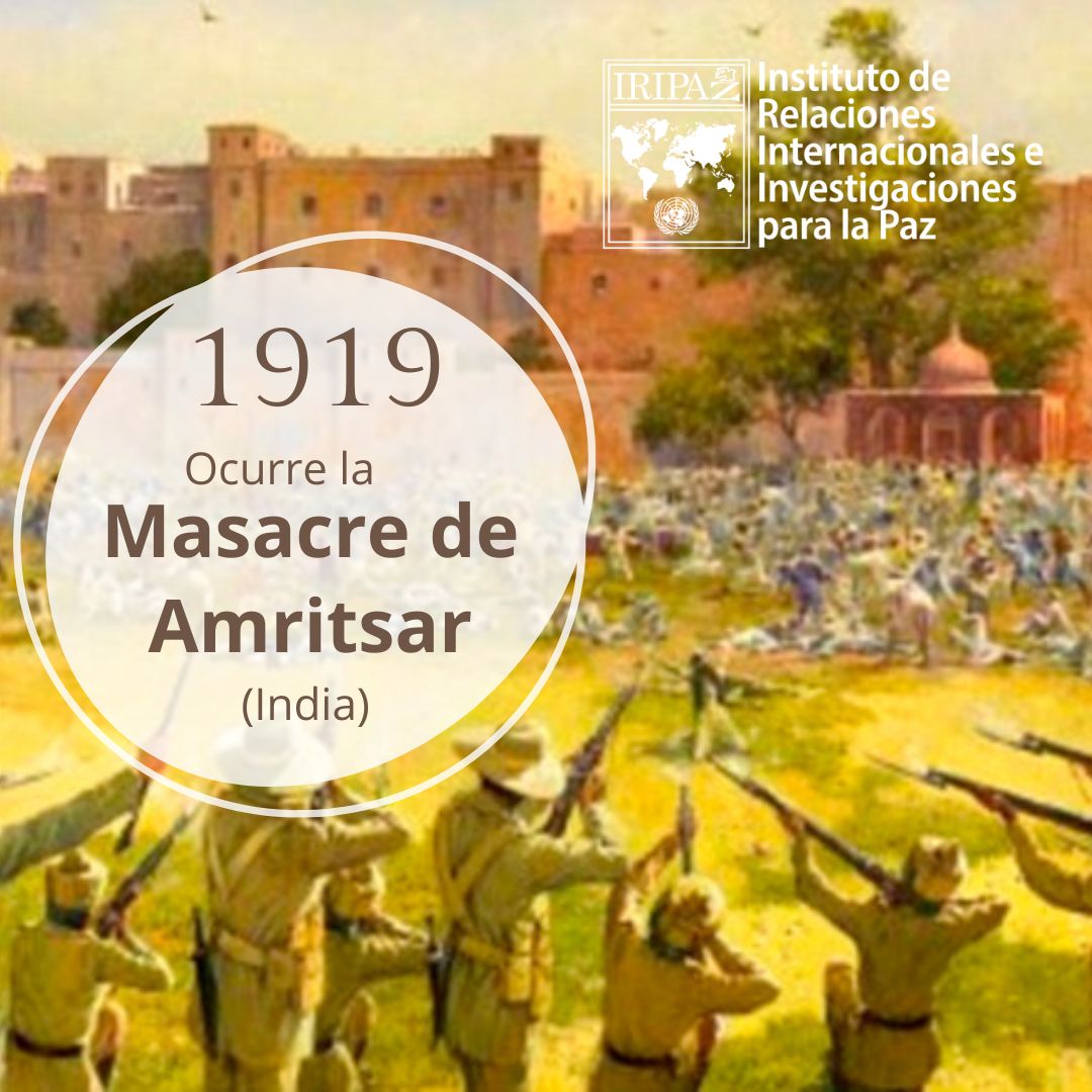 IRIPAZ's tweet photo. El día de hoy se conmemora una de las más terribles masacres en la historia de la #India, la Masacre de #Amritsar. Fue cometida por oficiales británicos en contra de ciudadanos hindúes que se manifestaban por la liberación de los lideres independentistas Satyapal y Kitchlew. https://t.co/W5zW94996G