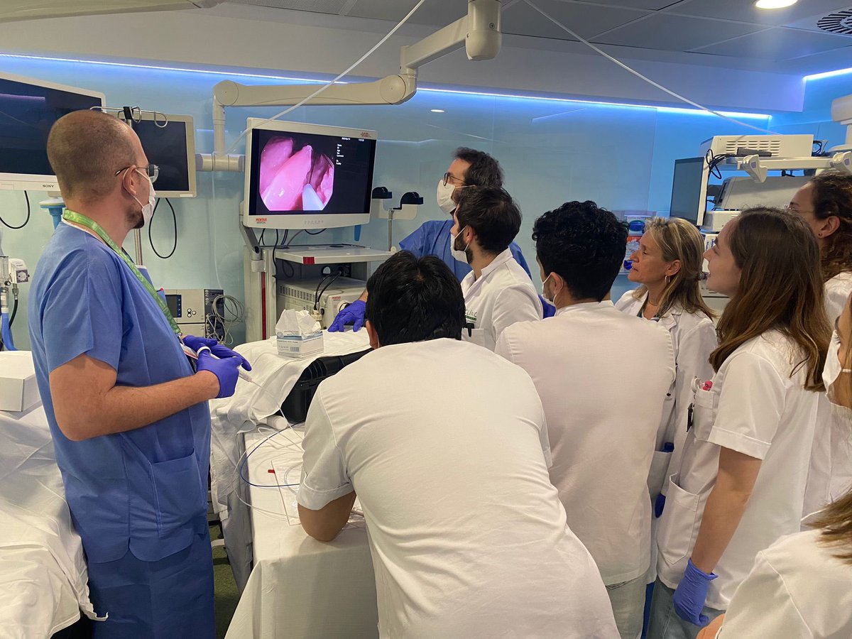 aegastro's tweet photo. Y así acabamos el día!Hemos aprendido y
compartido dudas y experiencias. Repetiremos seguro! Gracias  @PentaxMedical @CookMedical
@gasclinicbcn @hospitalclinic https://t.co/i6tpze6IsT