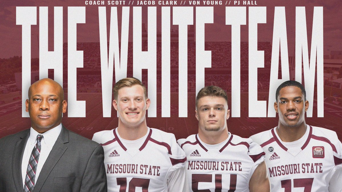 Missouri State Football (@mostatefootball) on Twitter photo The teams are set!
The staff is set!
Can’t wait to see everyone out there on Saturday!
#OutHitOutHustle The teams are set!
The staff is set!
Can’t wait to see everyone out there on Saturday!
#OutHitOutHustle