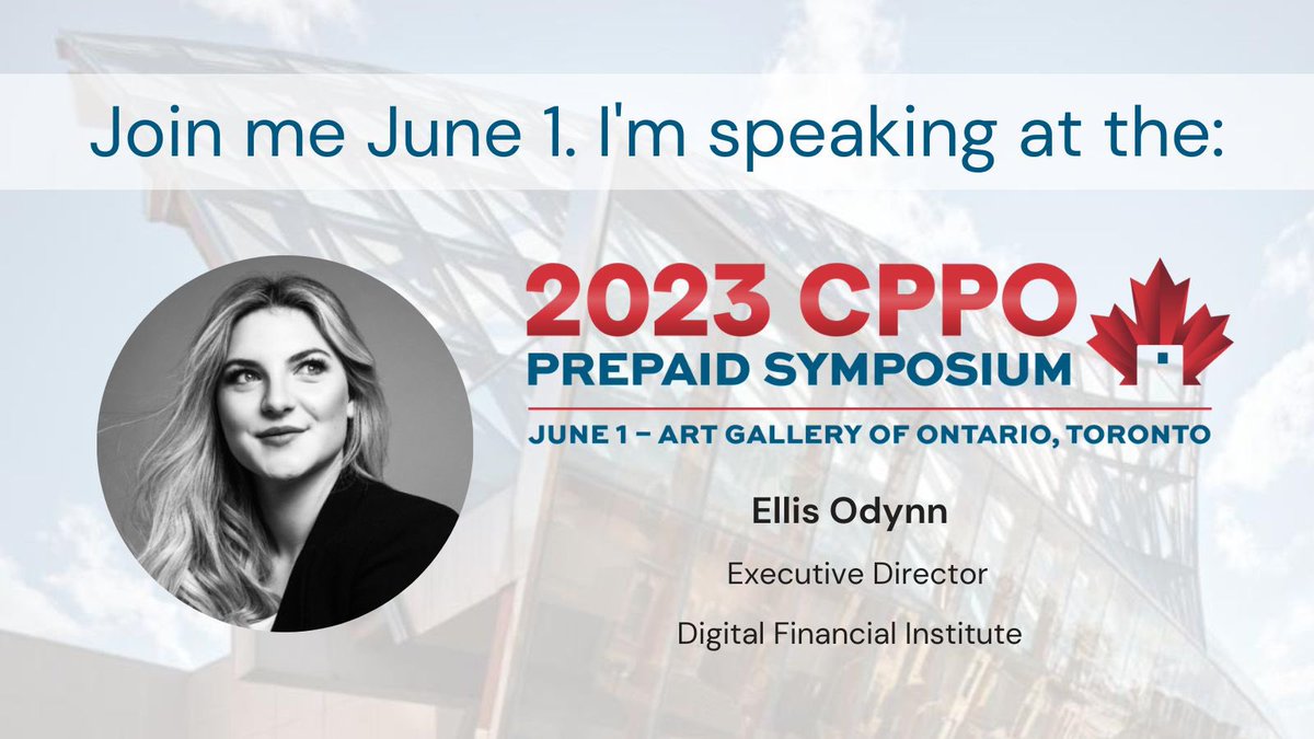 I’m excited to take the stage at the #CPPOSymposium23 on June 1st. Join me for a full day of data-driven presentations, lively discussions, and new tech demos. Can’t wait to see you there!

bit.ly/CPPOSymposium23 
#agotoronto #fintech #paytech #payments