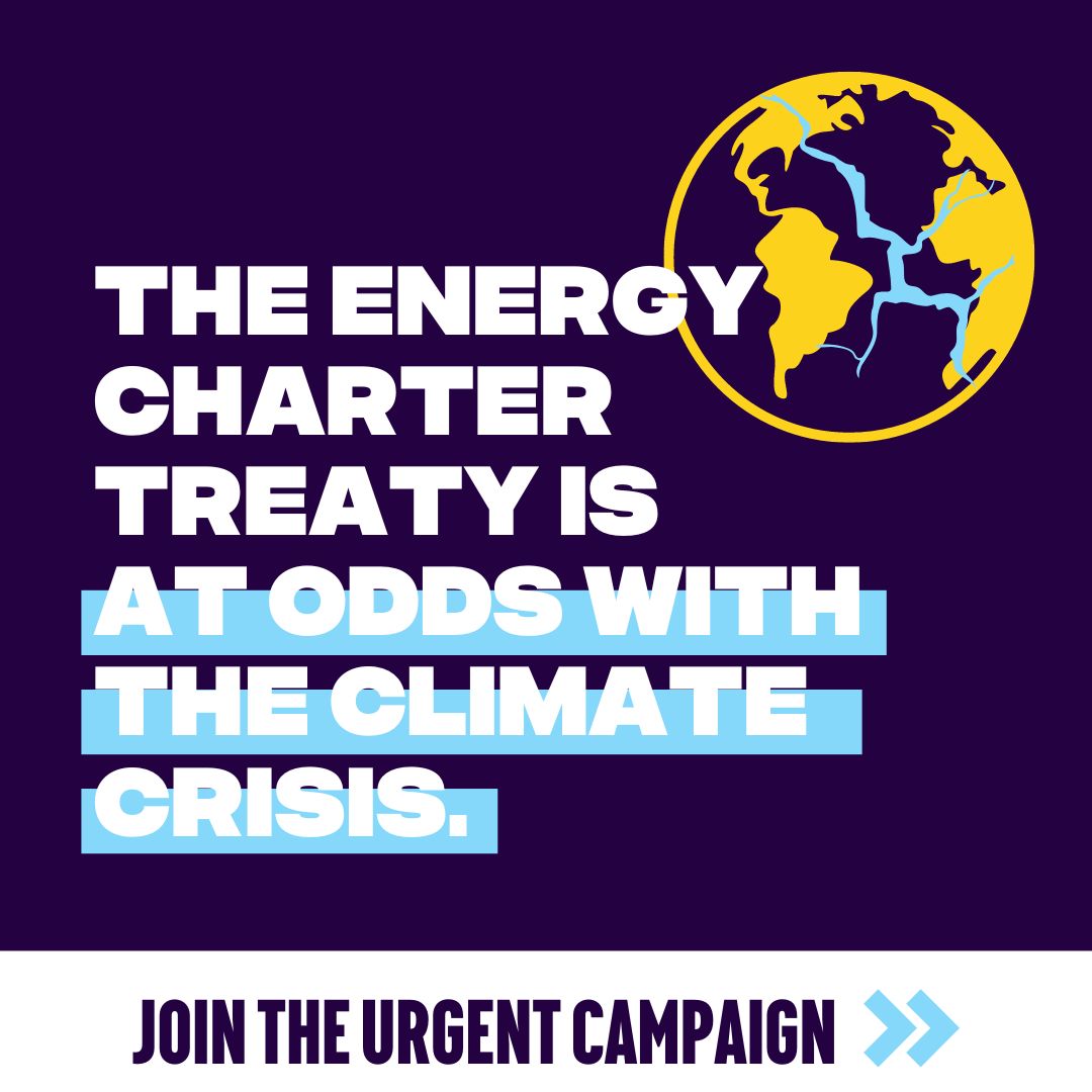 The energy charter treaty contradicts the climate catastrophe. 
#EnergyCharterTreaty #ExitECT
#NoECT @LeoVaradkar @TinneVdS @mzi_rs @L_Aagaard @KlimaMin @attila_steiner @lgewessler @BuschEbba @GPichetto @DuarteCordeiro @KostasSkrekas @MinisterIanBorg @NatasaPilidou @ClaudeTurmes