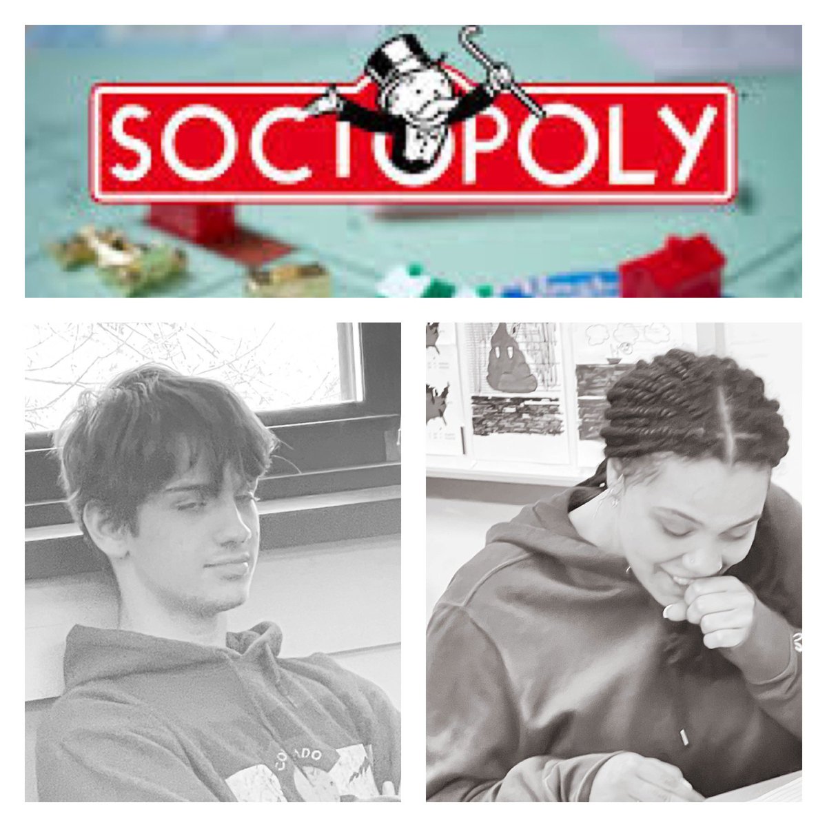 Students in #Sociology at @ValleyParkHS played #SOCIOPOLY today. #socialstratification #economicinequality #socialclass #lifechances (the faces alone show me that they “got it” but we’ll recap tomorrow) #VPpride