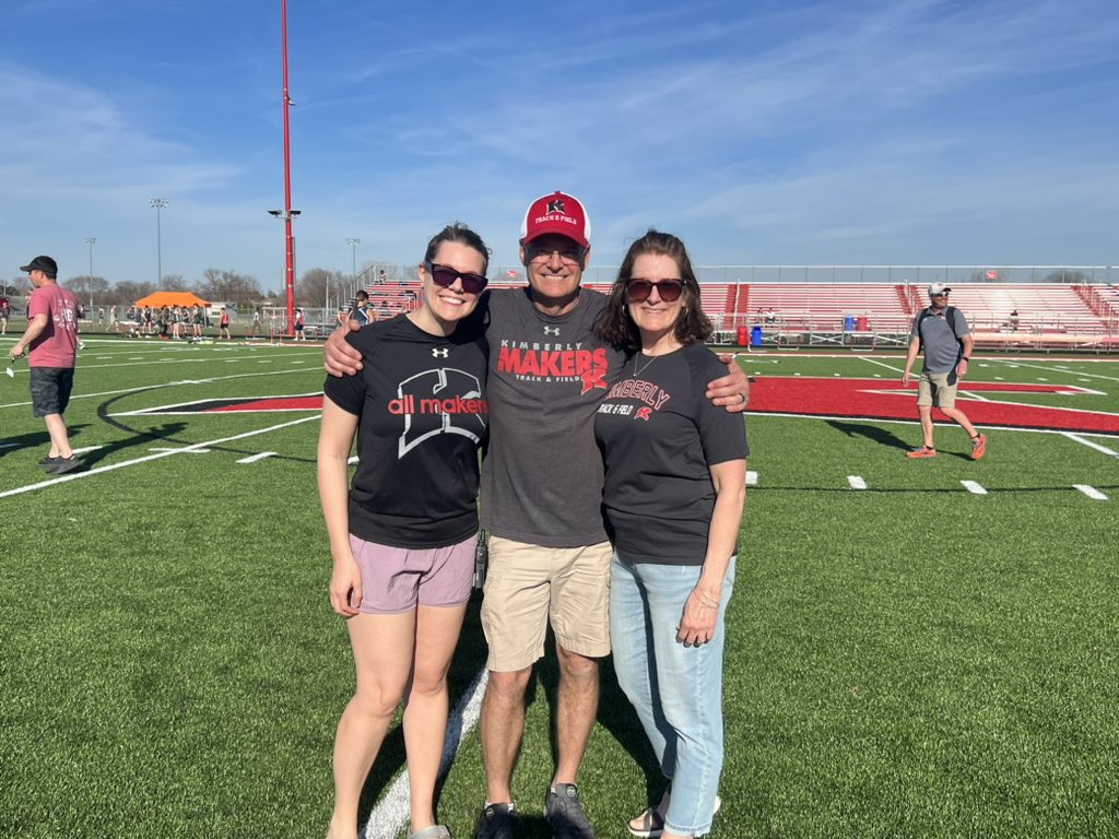 Tonight at the Wendler JV Invite we honored Roger Wendler for 40 years in Kimberly Track and Field! Kimberly Track would not be what it is today without Roger’s tireless work. We cannot thank Roger enough for all he has done for Kimberly Athletics over the years!