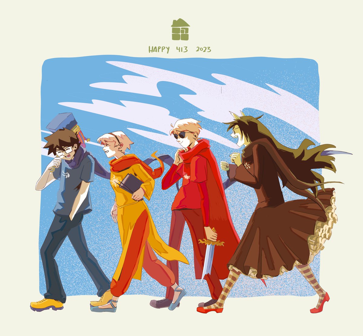 happy 413 to the kids of all time!

#homestuck #HOM3STUCK