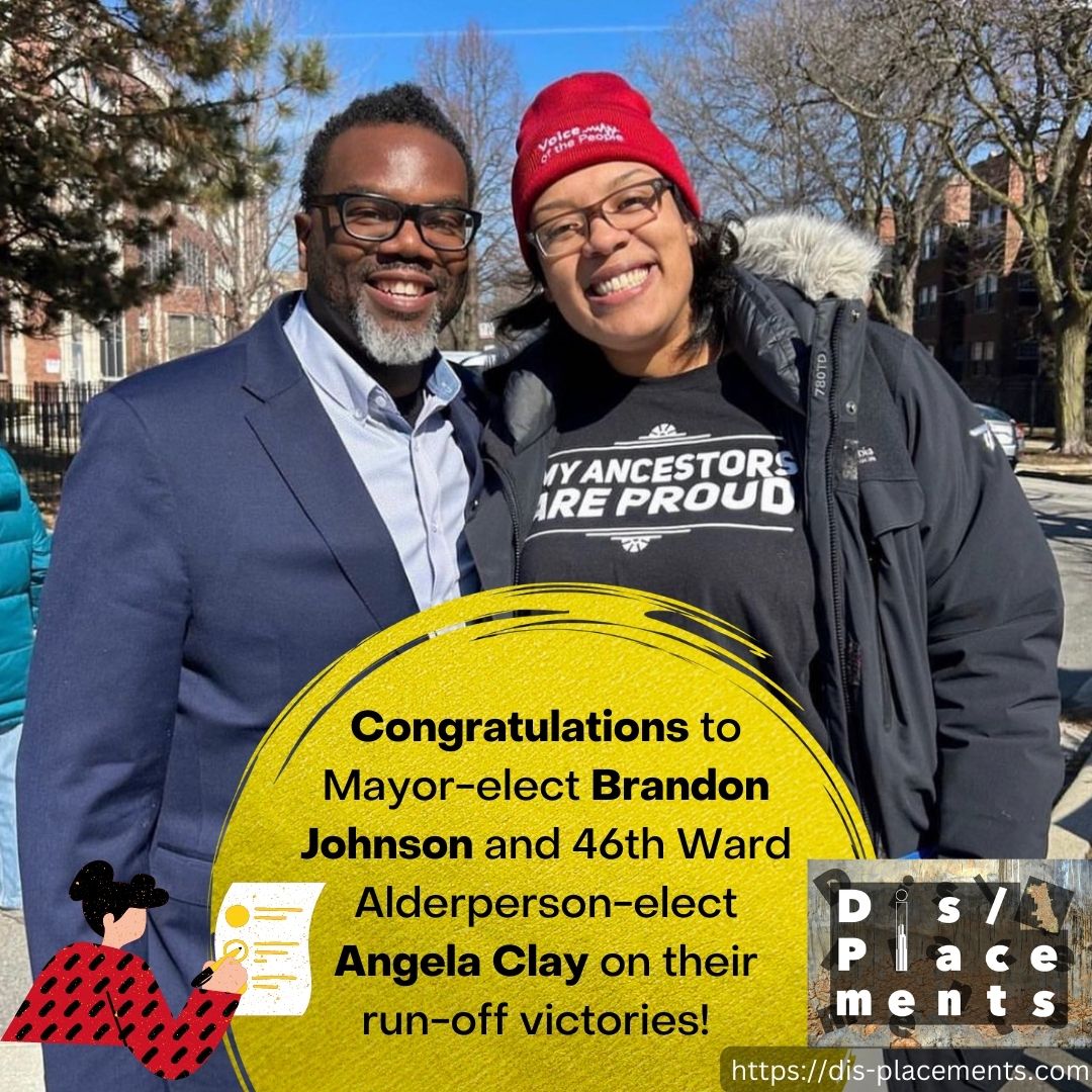 Congratulations to Brandon Johnson and Angela Clay on their hard won run-off victories! It's a new day in Chicago and the 46th Ward. @brandon4chicago @clayfor46