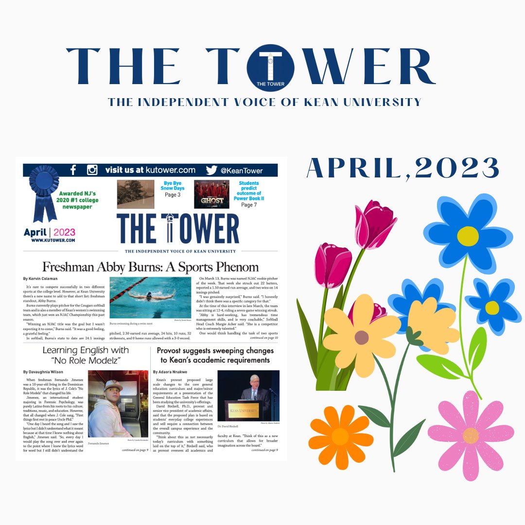 Our April issue is live! You can read it at kutower.com