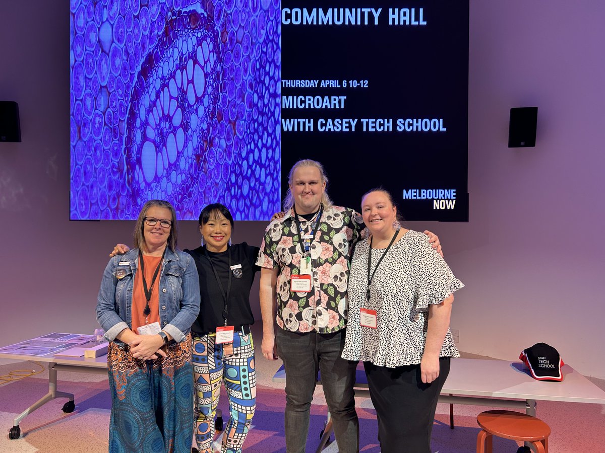 caseytechschool's tweet photo. Last week CTS staff ran a community Micro Art session at the NGV as part of the Melbourne Now exhibition. A huge thank you to @NGVMelbourne for the opportunity, and to everyone who came along! #techschools #caseytechschool #ngvmelbourne #melbournenow https://t.co/aRKG1McpEs