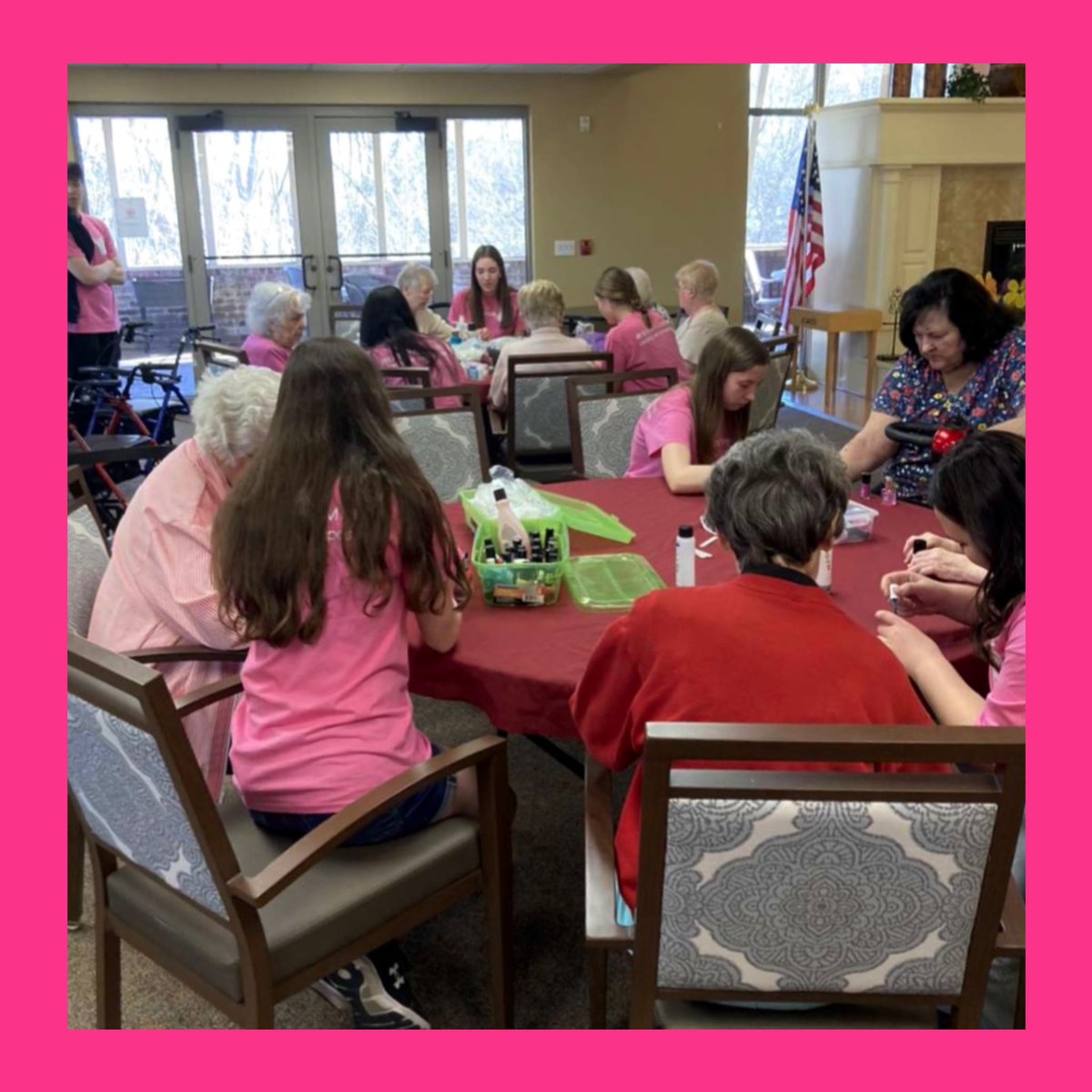 bayport_gg's tweet photo. Today was a fantastic day for our GG chapter as we were able to FINALLY go in person and give our local seniors some beautiful manicures🤗 They were so happy to see us and we all had an awesome time💓 This is what it’s all about! #ggmovement https://t.co/2gS8FsGt4m