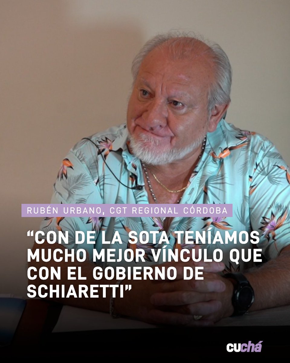 CuchaCba's tweet photo. Tras una larga trayectoria en el sindicalismo cordobés, @RubenMarioUrban asumió la semana pasada la conducción de la @CGTRegionalCba . Su llegada se dio en medio de tensiones y disputas dentro del movimiento obrero, tanto a nivel local como nacional.
#SinCassette
#Cucha https://t.co/S9guM2OaKz