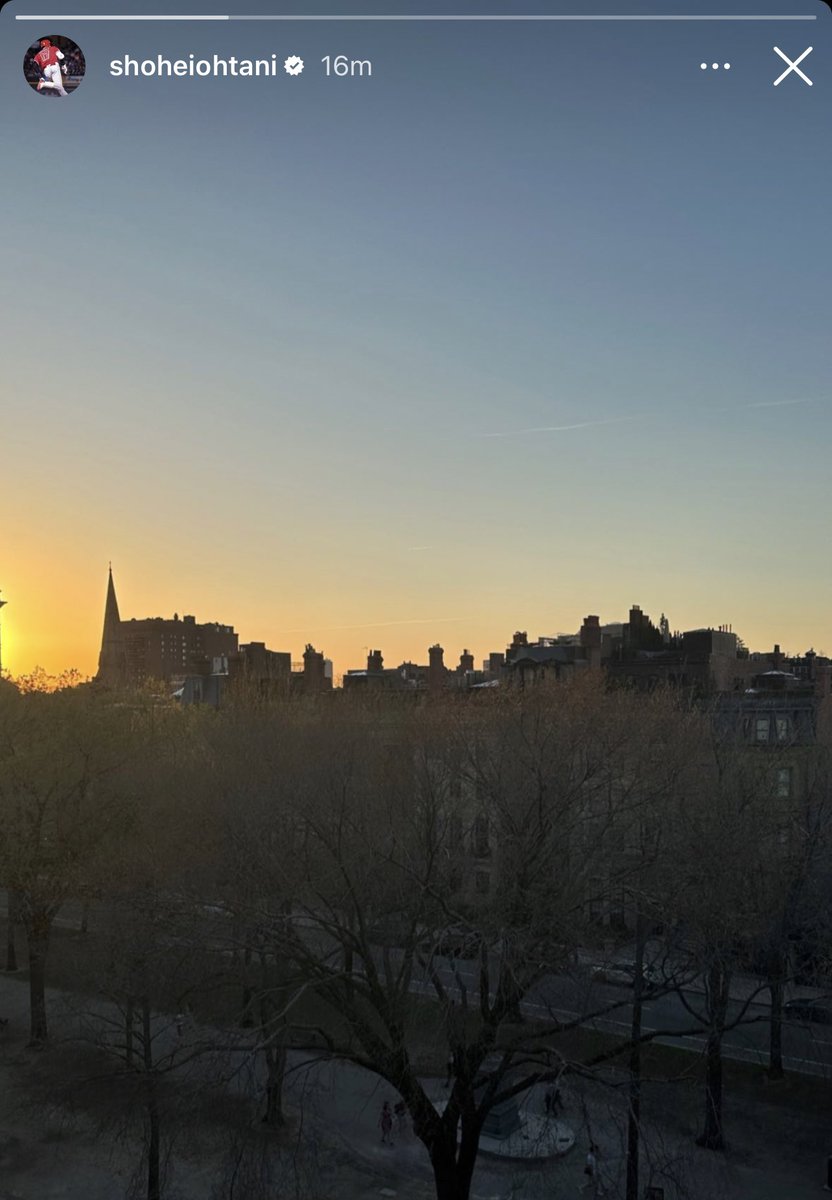 Shohei Ohtani is right down the street from me at this moment I could cry.