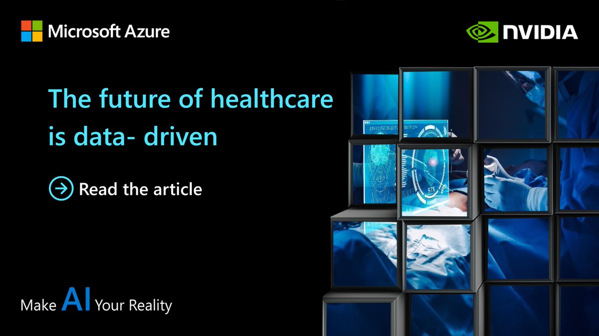 Healthcare innovators are speeding up the development of AI-enhanced treatments. Discover how advanced computational capability powers healthcare services in previously unimaginable ways. Read the article: nvda.ws/3mzxR7k
#MakeAIYourReality #AzureHPCAI #NVIDIAonAzure