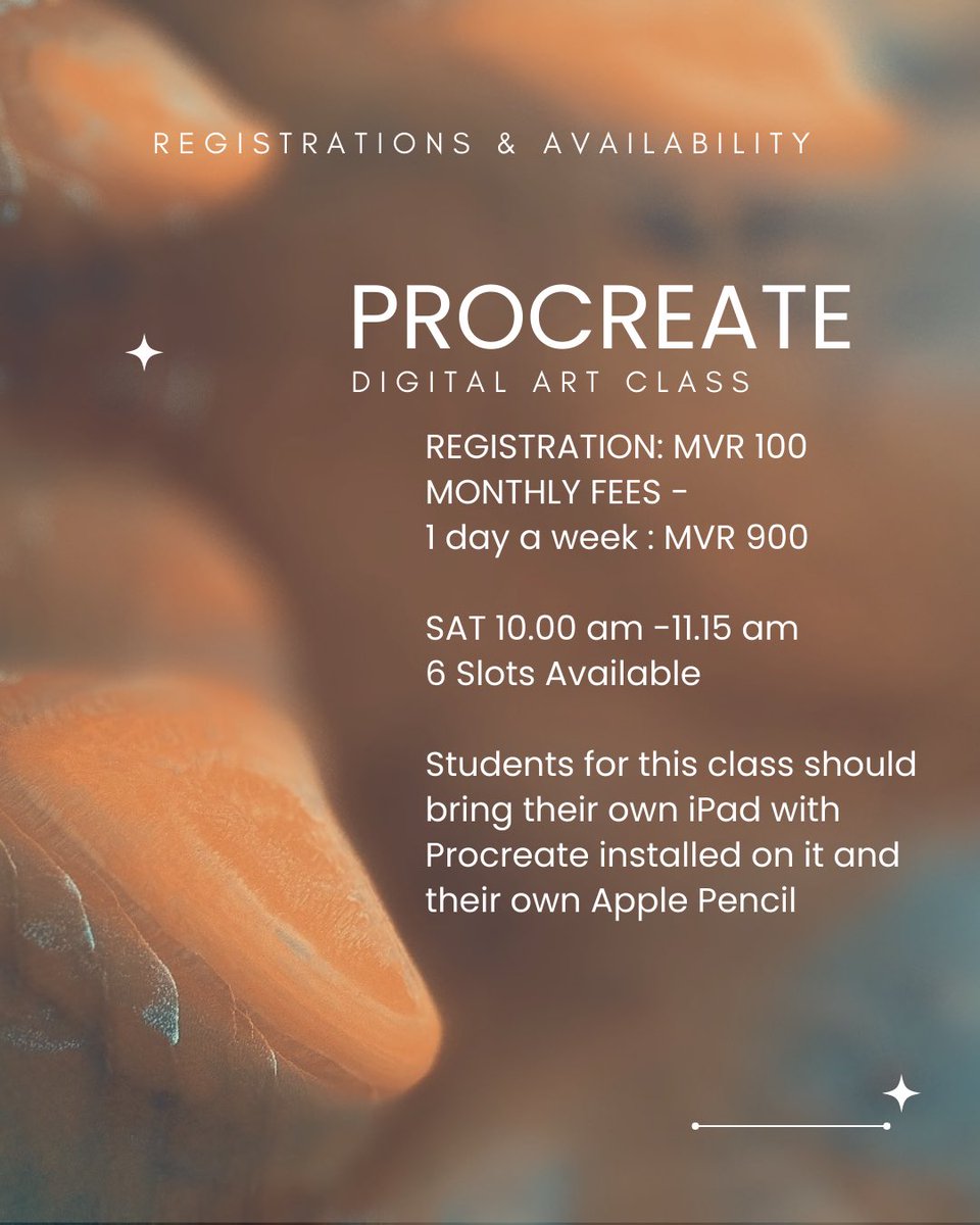 We also have adaptive arts for people with disabilities and neurodivergent people, teenage art classes and procreate digital art class