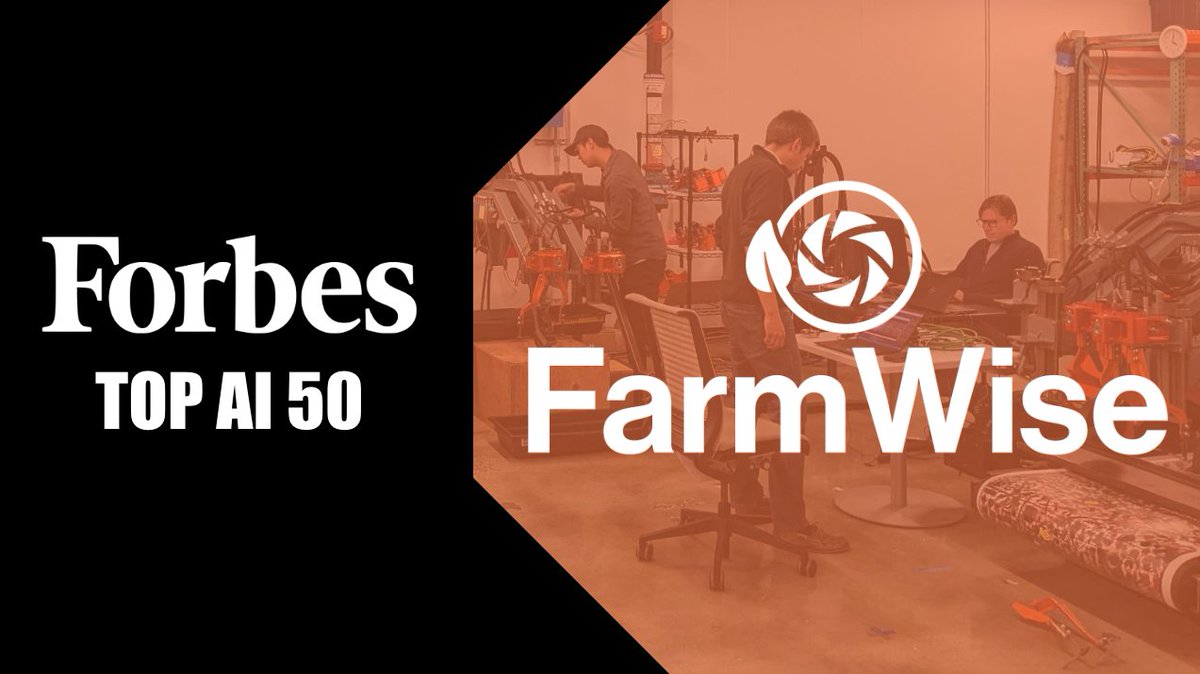 We're honored to be named this year again to Forbes's Top 50 AI list. It's an absolute privilege to collaborate with farmers to bring more efficiency to farming processes through computer vision and automation.

#ForbesAI50 #agtech #farming