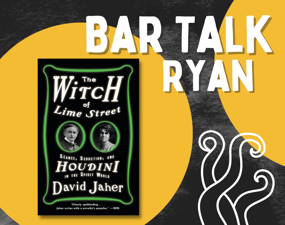 And @frryanwhitley is reading The Witch of Lime Street by David Jaher and drinking a local-to-him Gramling Woods Rye Malt Whiskey. 🥃 #talesoftheweird