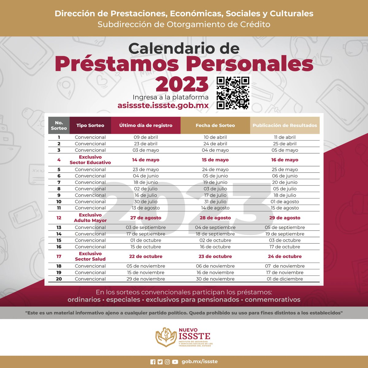 vicmanlarasan's tweet photo. Ya salieron los créditos ISSSTE, se pueden tramitar directo en la página si gustan les ayudo!
#SorteoISSSTE
#CreditoISSSTE https://t.co/K5bVrS5GgH