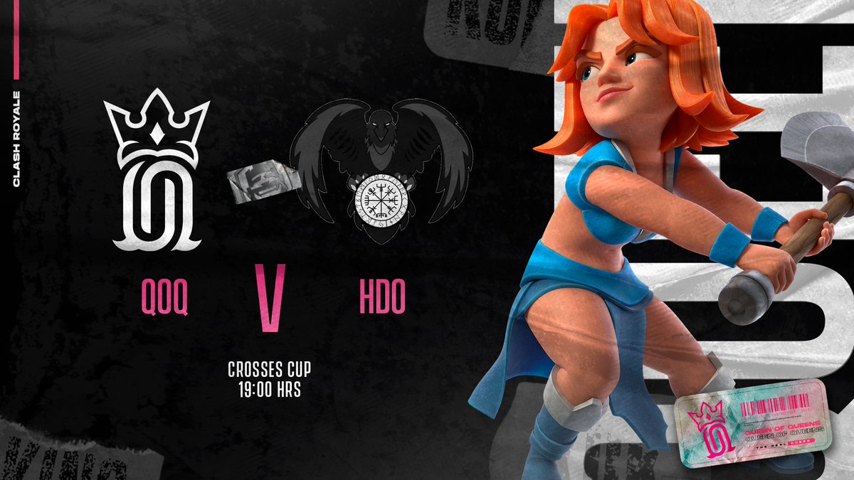#ClashRoyale | GAMEDAY 🏆

Nuestras reinas preparan sus armas para saltar a la arena de @CrossesCup, donde buscaremos iniciar con buen pie la competición.

Jornada 1
🆚 <a href="/Hijos_de_Odiin/">Hijos De Odín</a>
⏰ 19:00hrs 🇲🇽

¡A por la victoria reinas!

#TheRealQueen 👑