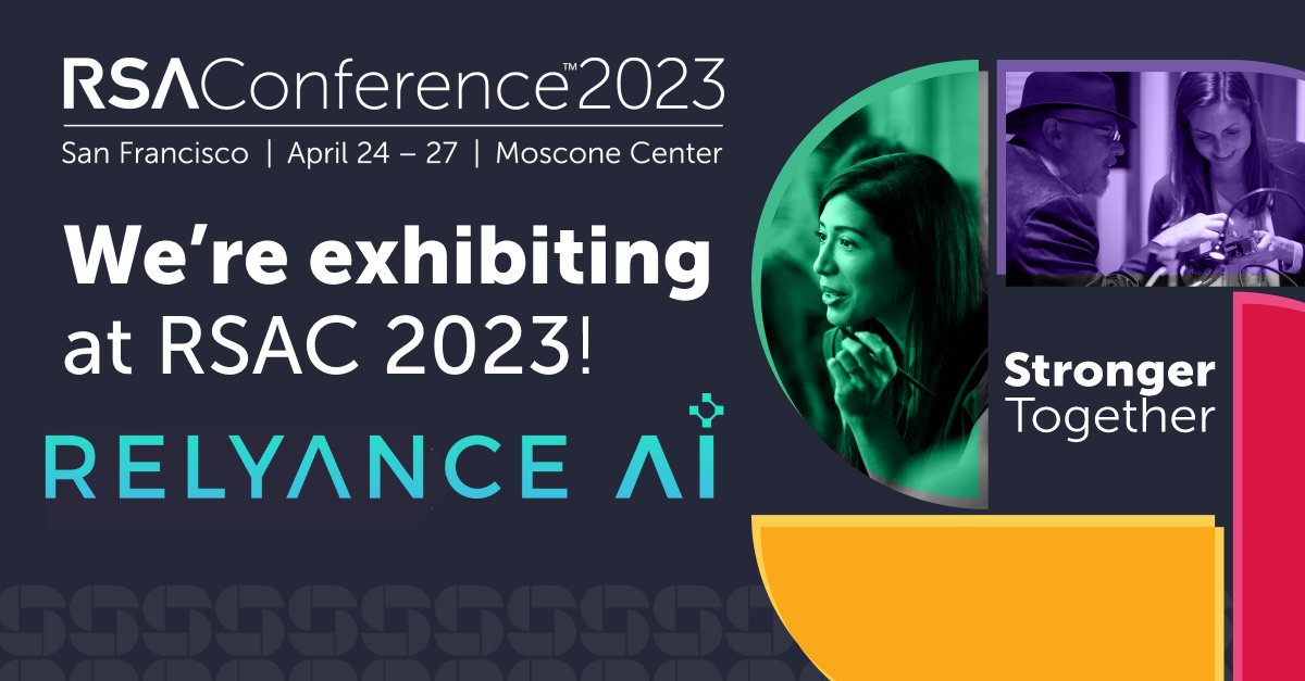 Relyance AI (@relyanceai) on Twitter photo We are exhibiting at <a href="/RSAConference/">RSAConference</a>! Visit us at booth #5220! We were also selected as an RSA 2023 Innovation Sandbox Finalist! We will present our paradigm-shifting platform live in-person audience on Monday, April 24. ➡ Learn more here: relyance.ai/resources/rely… #RSAC2023 We are exhibiting at <a href="/RSAConference/">RSAConference</a>! Visit us at booth #5220! We were also selected as an RSA 2023 Innovation Sandbox Finalist! We will present our paradigm-shifting platform live in-person audience on Monday, April 24. ➡ Learn more here: relyance.ai/resources/rely… #RSAC2023
