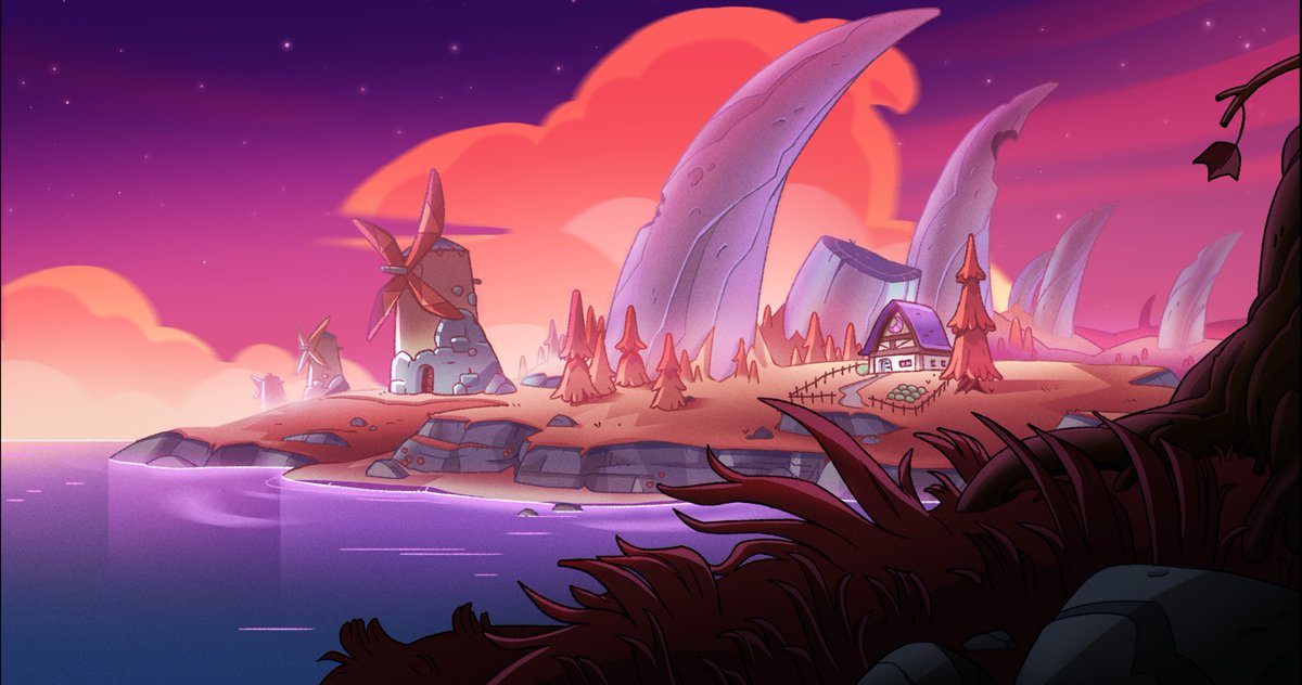 CandiceMessado's tweet photo. #TOHspoilers Here's some of my favorite BG's I painted for The Owl House "Watching and Dreaming"~ Designed by @BearsAreRed and @sbosma https://t.co/JEhJUiwc7n