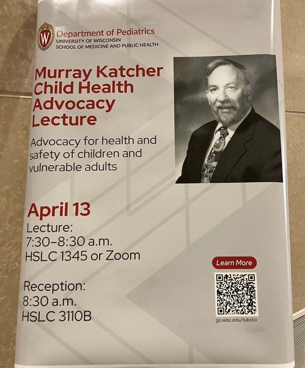 Celebrated the legacy of Murray Katcher today- child health advocate, pediatrician, mentor and colleague extraordinaire @WiscPediatrics
