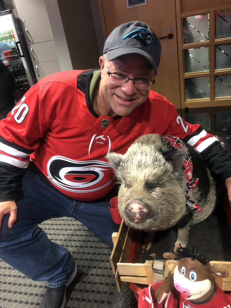 DtrHamilton's tweet photo. Me and this guy watching the game hard tonight. @Panthers #LetsGoCanes https://t.co/SHe98JjHK3