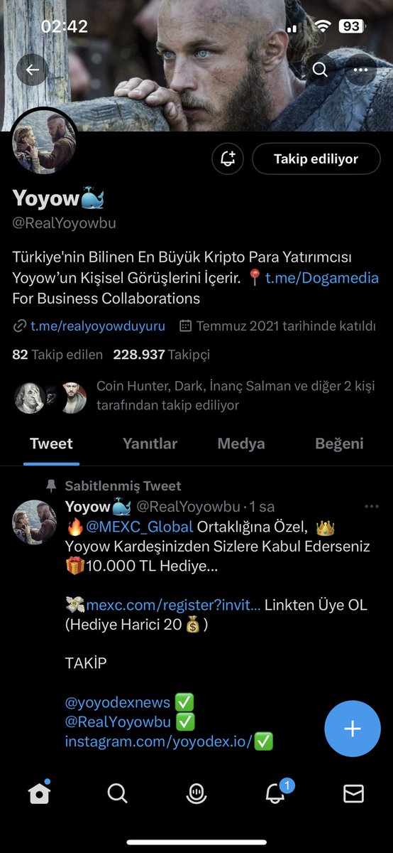 TubaYkn's tweet photo. @RealYoyowbu @MEXC_Global @yoyodexnews Katıldım ⭐️ https://t.co/At87QeHfWn