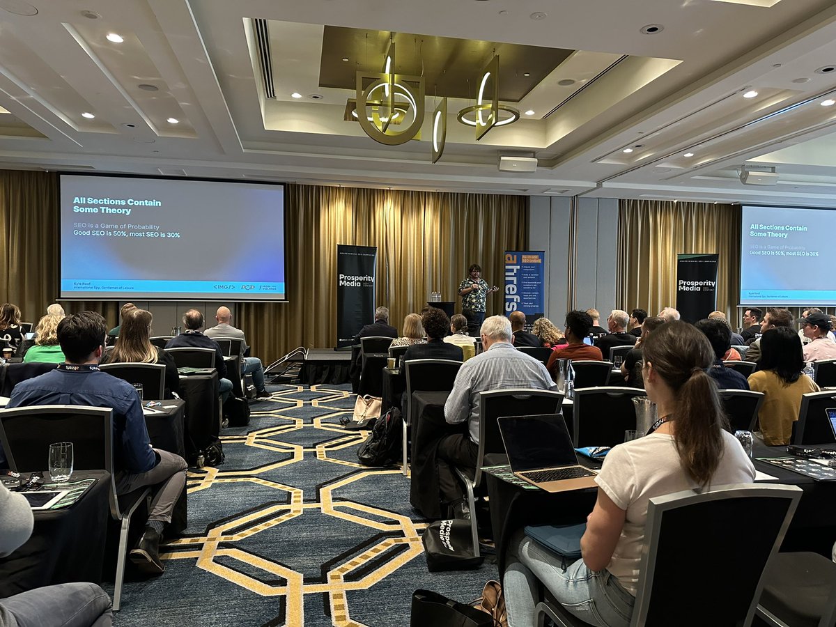 aleyda's tweet photo. So many insights about SEO patterns, signals and opportunity from @kylebot1997 at #sydneyseoconference π«‘ π https://t.co/uKGnx2xuE3