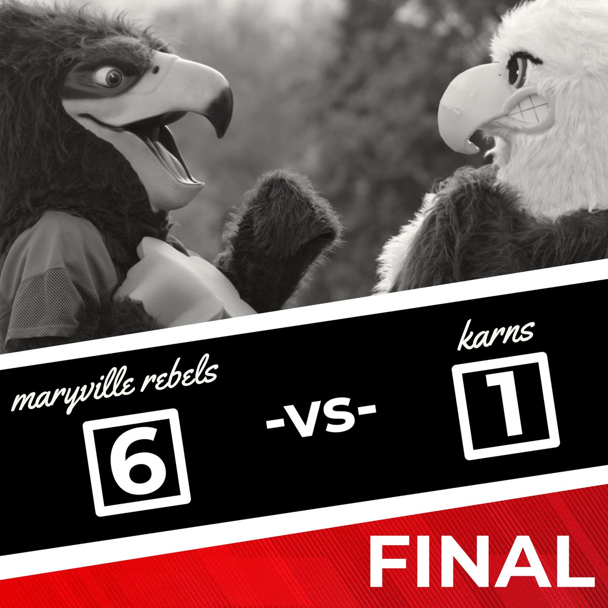 It was a fun night sharing this WIN with our friends from Coulter Grove and Montgomery Ridge! #GoRebels #GoHawks #GoEagles #WeAreMaryville