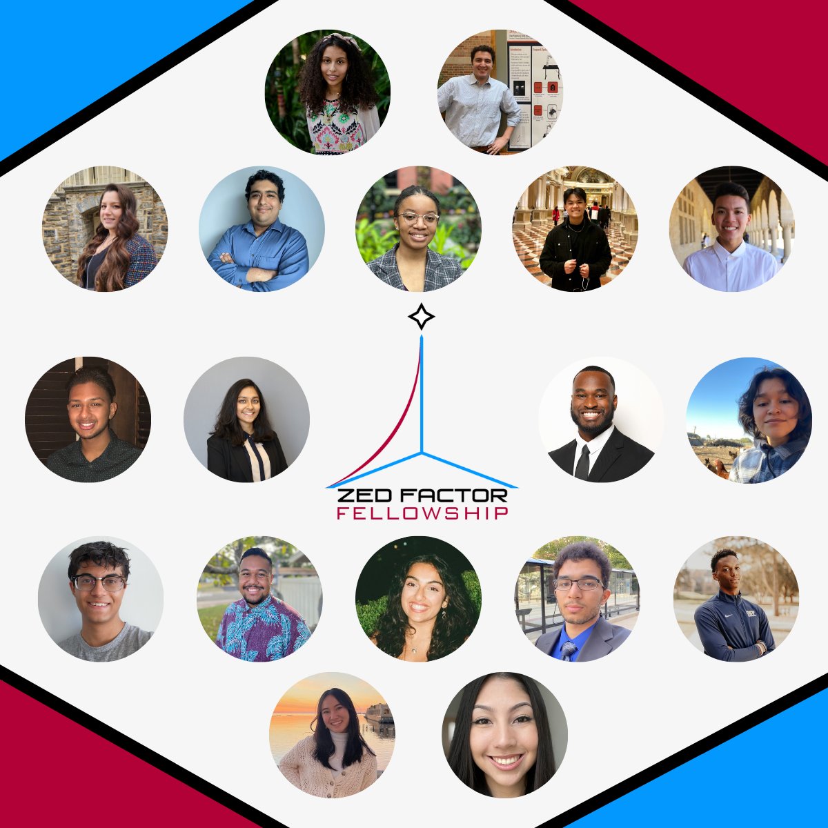 Congratulations to the Zed Factor Fellowship Class of 2023! 

Chosen from a highly competitive pool of applicants, the 2023 Zed Factor Fellows are among the rising stars of the aerospace sector.

For more information on this year's Zed class, visit: zedfactorfellowship.org/class-of-2023