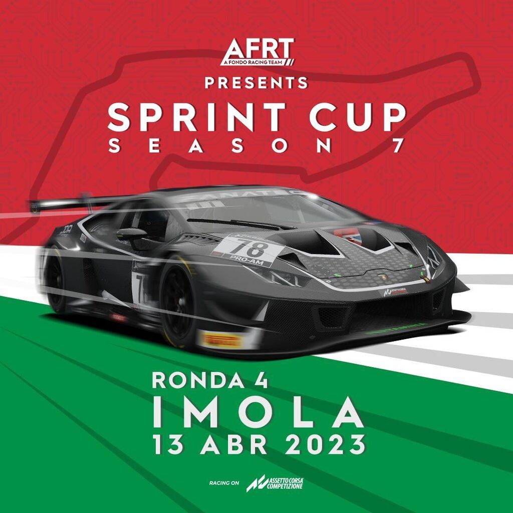 afrt_simracing's tweet photo. MOMENTO DE LA SPRINT EN EMILIA ROMAGNA!!!

Es Race day! Continuamos con la AFRT Sprint Cup S7 y su ronda 4 en Imola.
Luego de la tormenta en Kyalami, se espera un intenso calor en suelo italiano. Veremos quiénes se han preparado de la mejor manera para e… https://t.co/1QIk0YbzcC https://t.co/6EMMfu4GxE