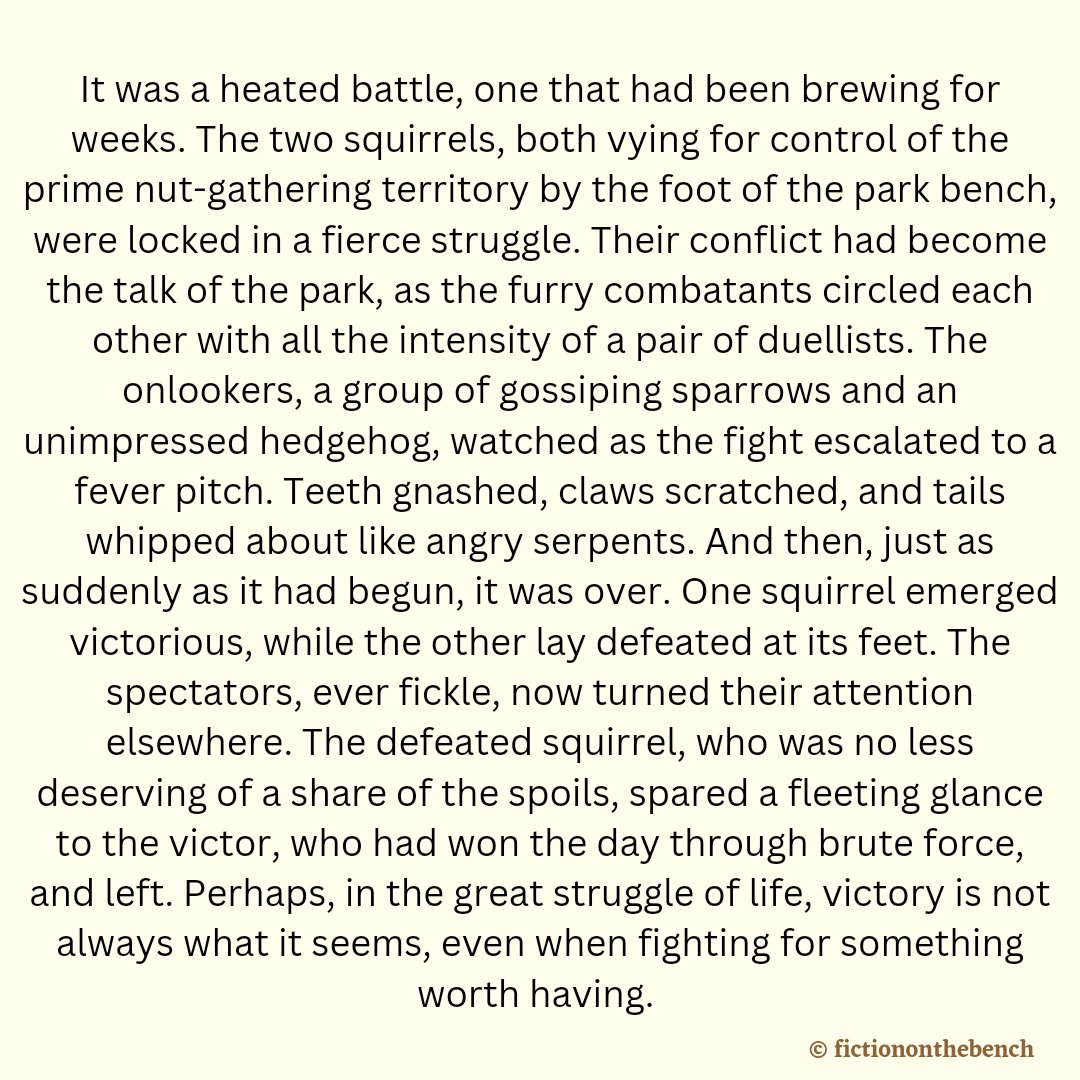 benchfiction's tweet photo. Bench Fiction: "Victory" https://t.co/GG8YEGozSS