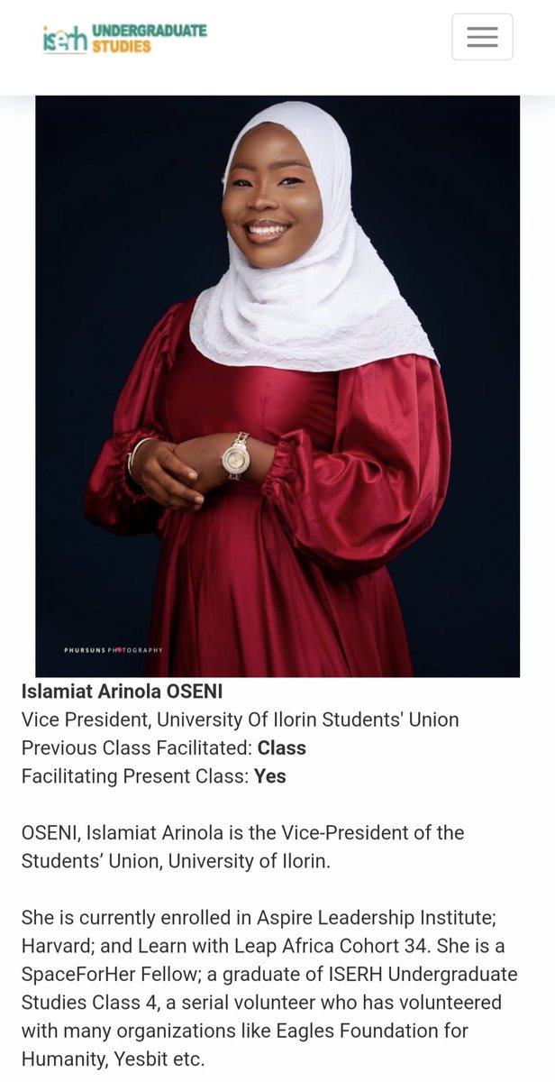 iserhnigeria's tweet photo. 12th #iusclass10 Assessments
The Scholars of ISERH Undergraduate Studies Class 10 had a class on BUILDING CAREER OUT OF A GIVEN COURSE: A LOOK BEYOND GP/CERTIFICATE on Sat. Apr 8th, facilitated by @ArinolaInspires - VP @UilStudentUnion
Our Scholars shall be reviewing the class https://t.co/07zjGeg4HN